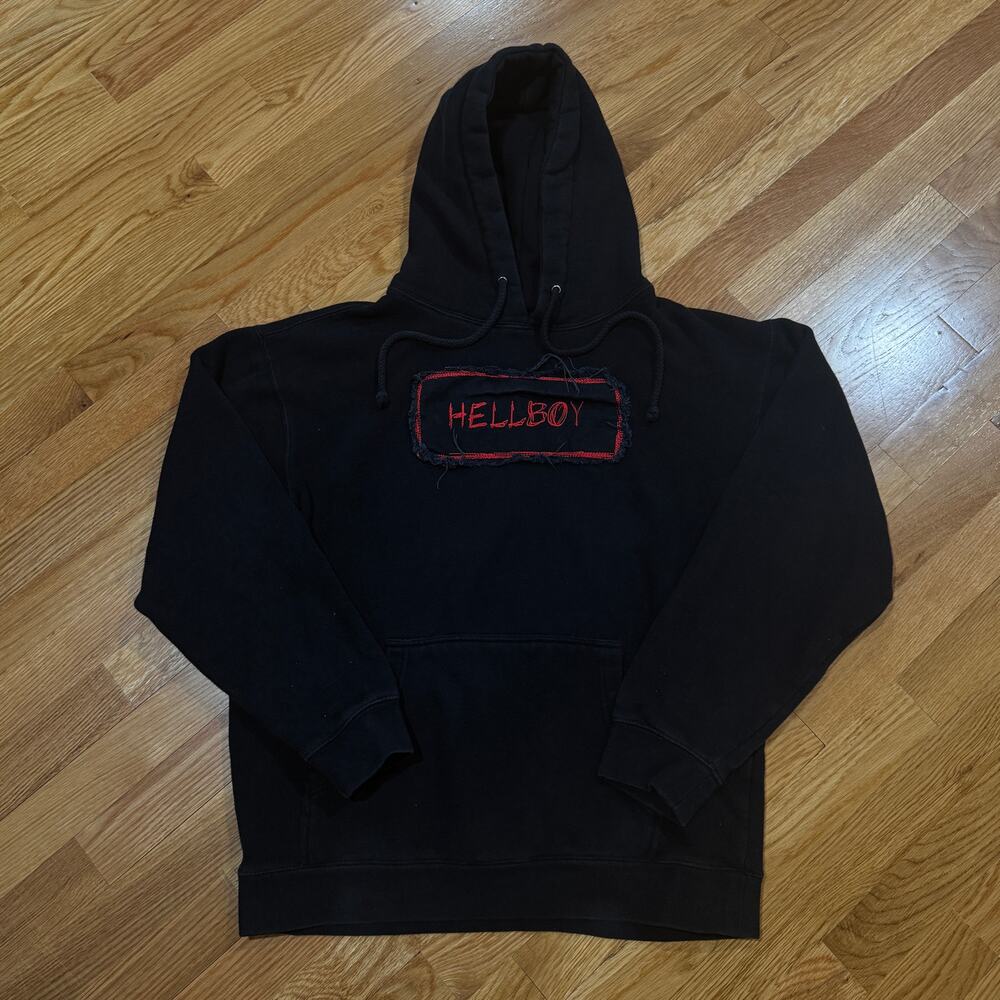 Lil Peep Rap Hoodie Mens Medium Black Too Poor Emo Grunge Sweatshirt